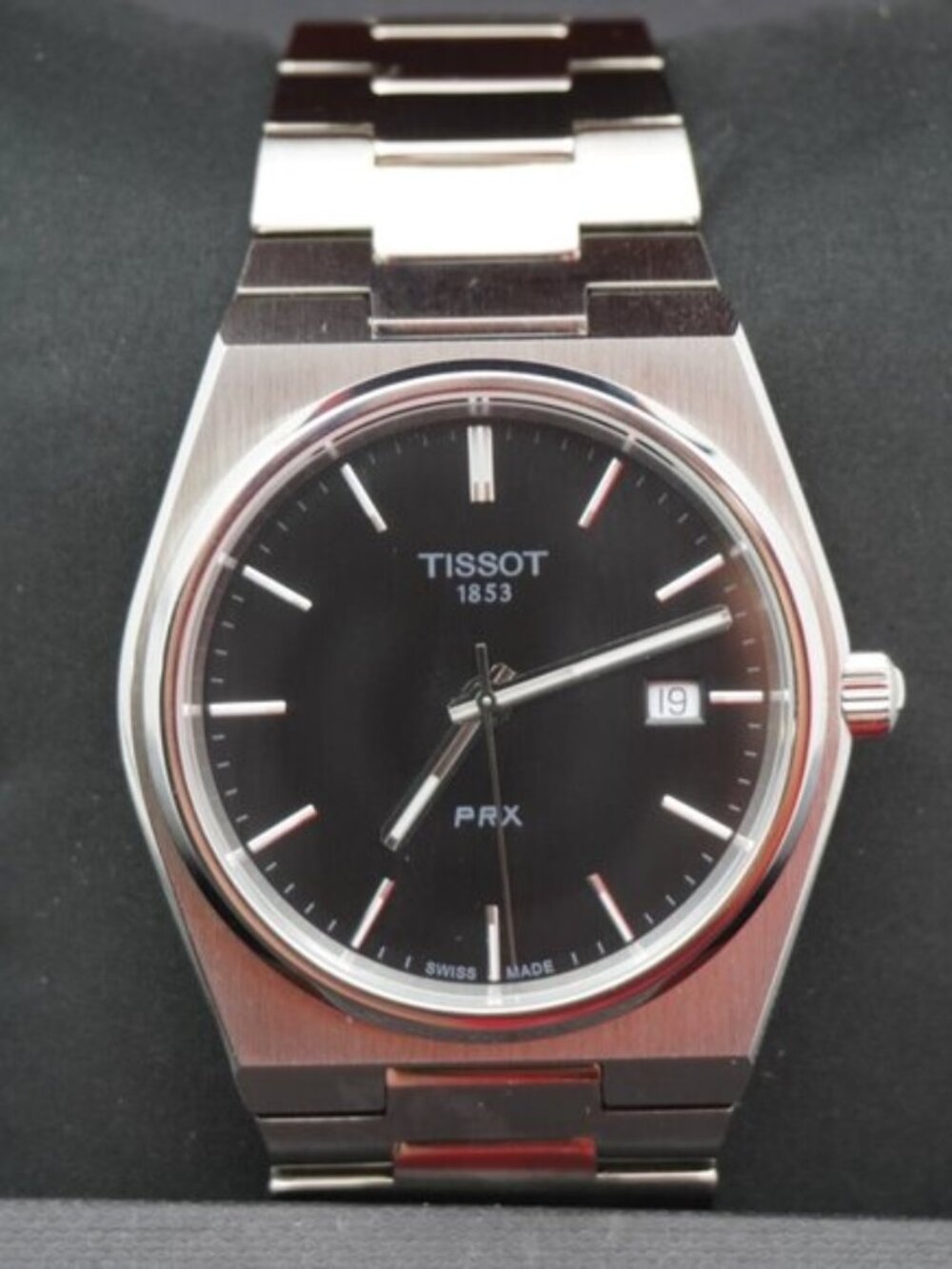 Tissot Men's Black Prx Quartz 40mm Watch.